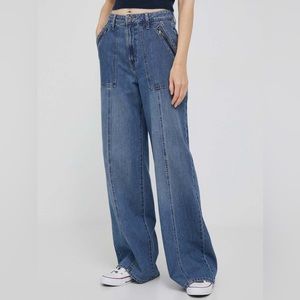 DKNY Jeans High-waisted Wide Leg Denim